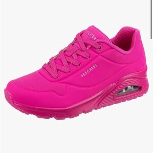 Sketchers Uno Neon Hot Pink Night Shade Sneaker